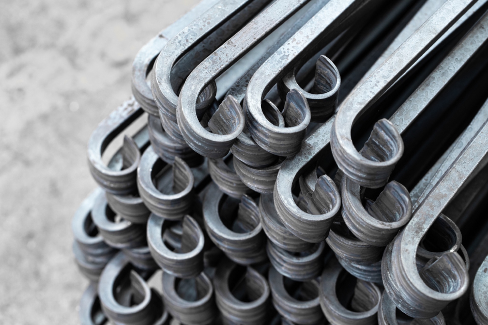 Iron scrolls, industrial detail